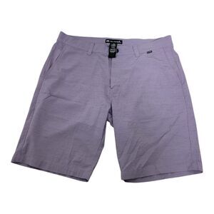 Travis Mathew Switchback Mulled Grape Hybrid Golf Shorts Size 36